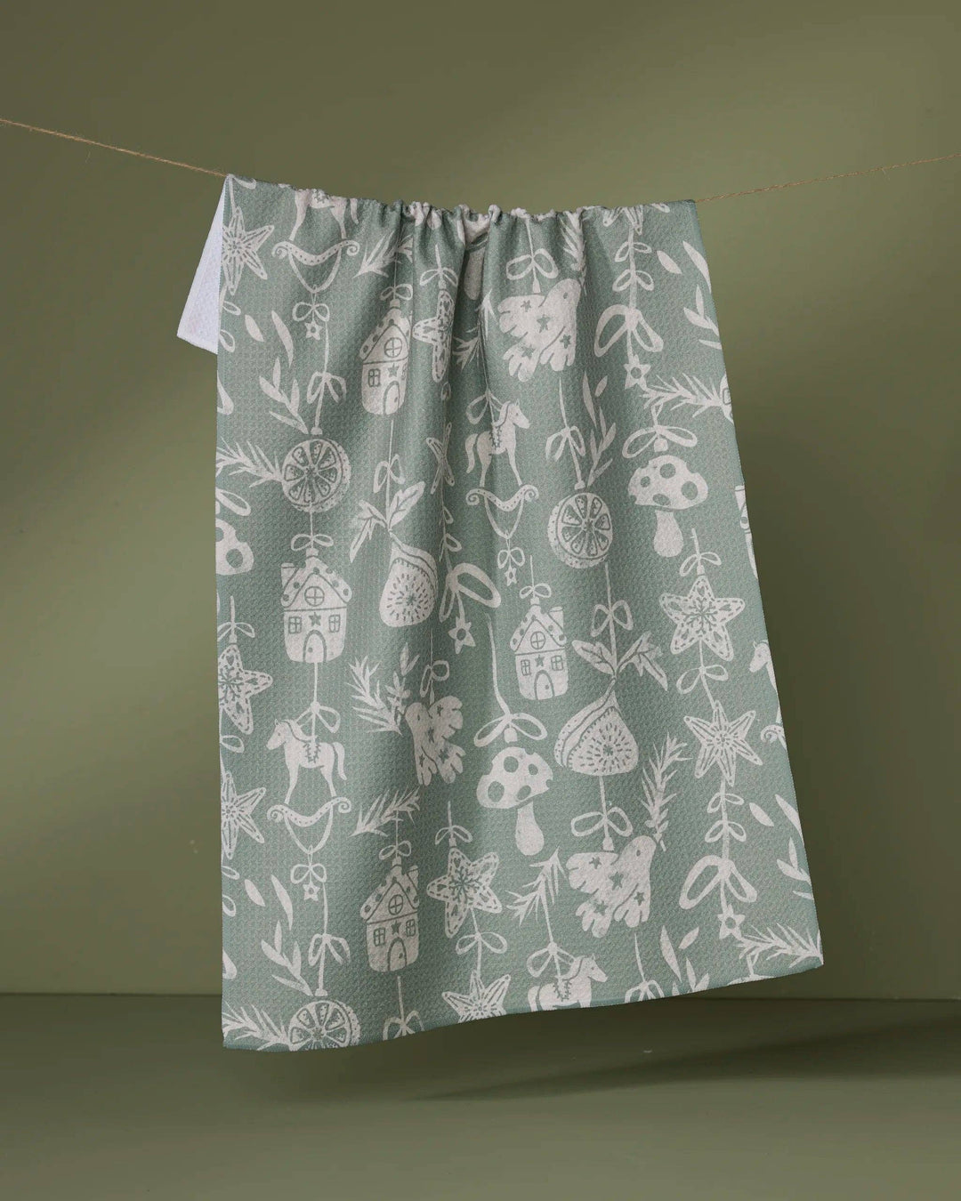 Cozy Ornaments Kitchen Tea Towel