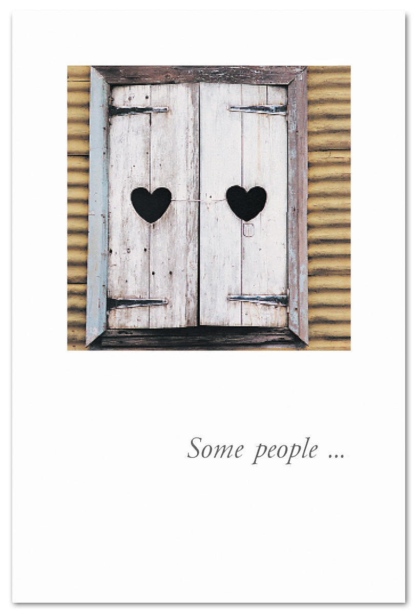 Heart Shutters Anniversary-to-Couple Card