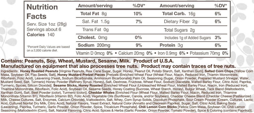 Honey Cheddar 5 O'Clock Crunch, 6oz Pouch