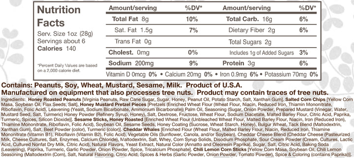 Honey Cheddar 5 O'Clock Crunch, 6oz Pouch
