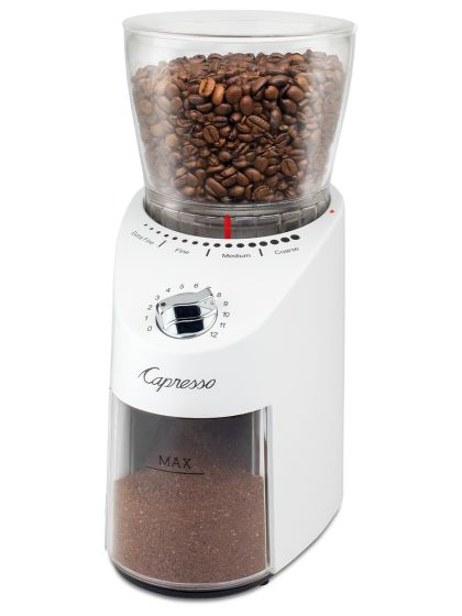 Infinity Plus Conical Burr Grinder - White