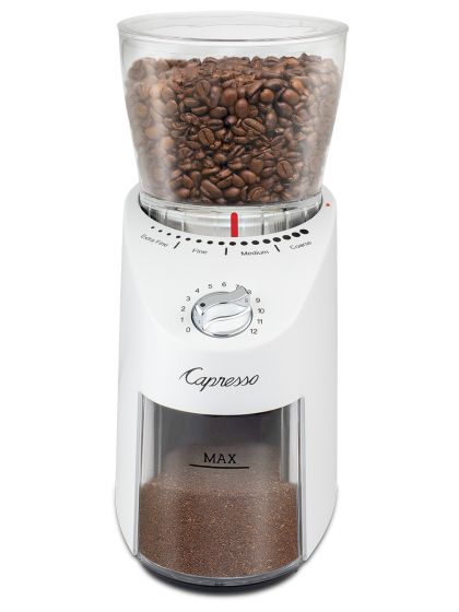 Infinity Plus Conical Burr Grinder - White
