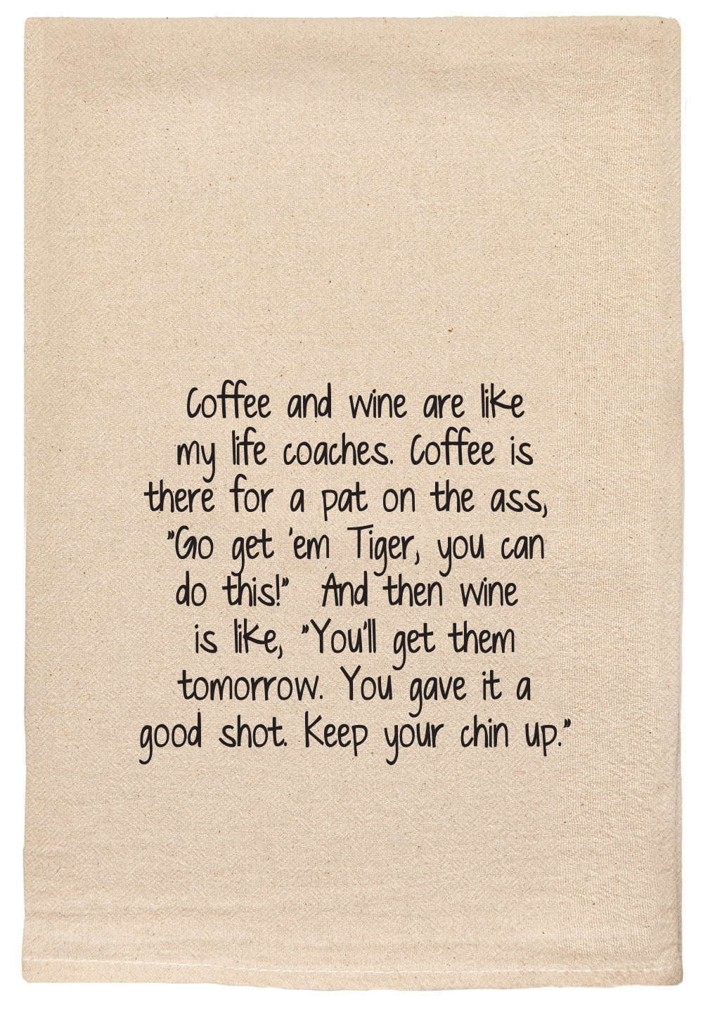 Coffee & Wine Life Coaches Towel