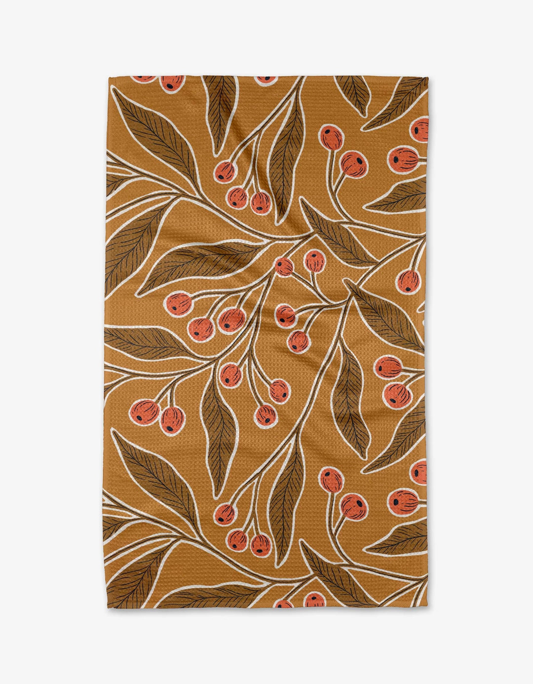 Golden Berries Kitchen Tea Towel