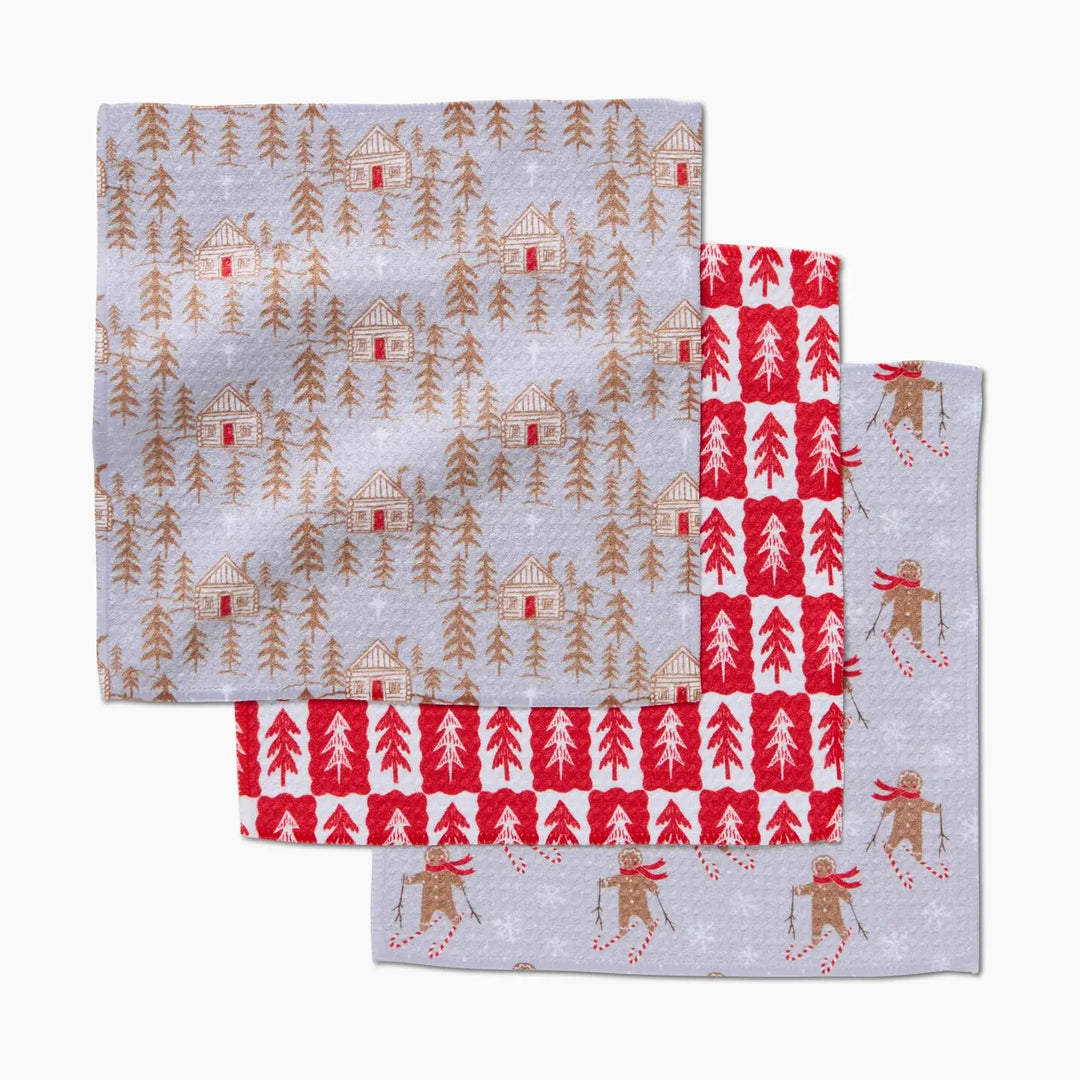 Gingerbread Homestead - Dishcloth Set of 3