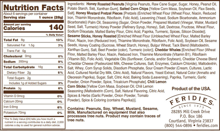 Honey Cheddar 5 O'Clock Crunch, 6oz Tin