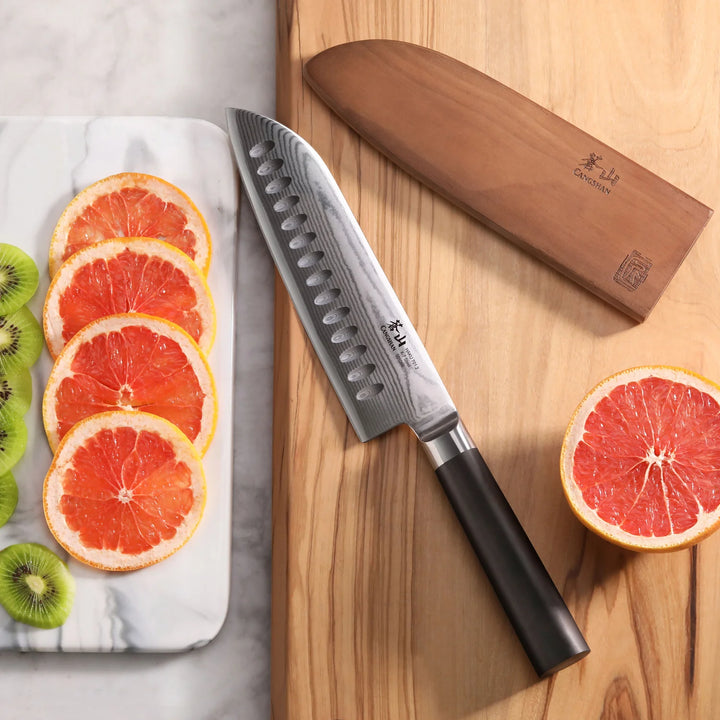 Haku Series 7" Santoku Knife with Sheath