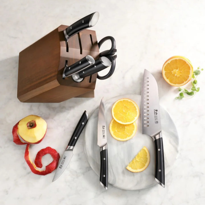 Helena Series Black Series 8-Piece Knife Block Set