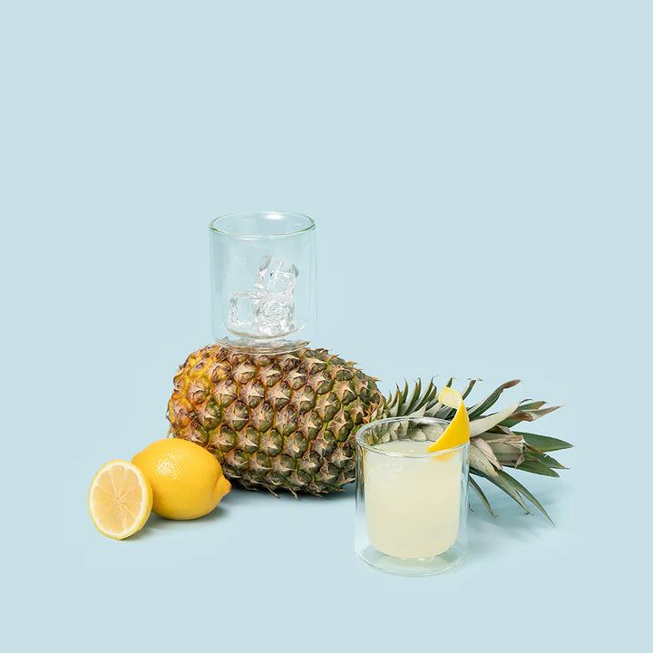 Double Walled Rocks Glasses, Set of 2