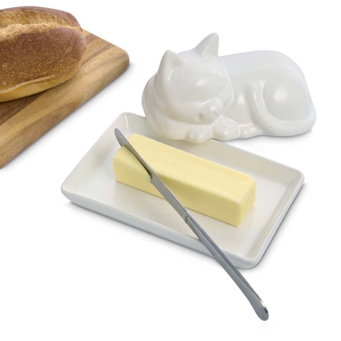 Cat Butter Dish