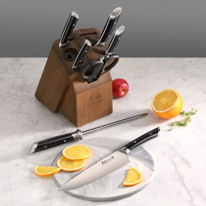 Helena Series Black Series 8-Piece Knife Block Set