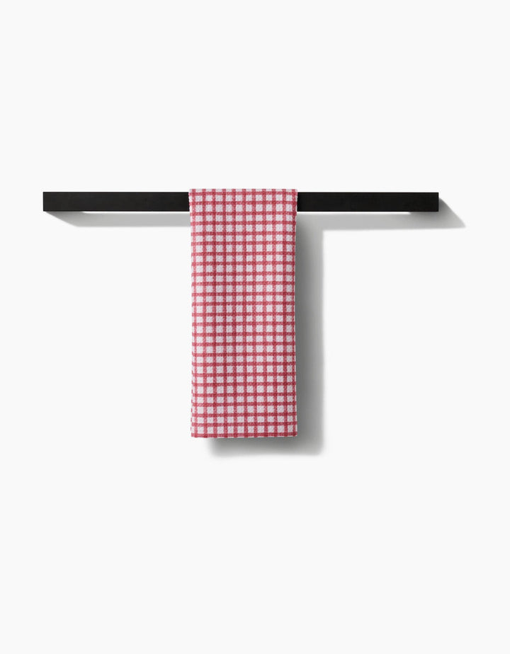 Fireside Plaid Red Kitchen Tea Towel