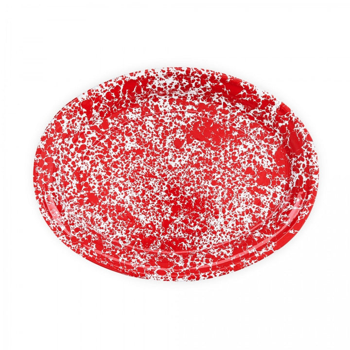 Crow Canyon Splatter Oval Platter 17.50" x 13.25"