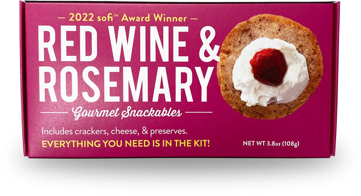 Snackable Red Wine & Rosemary Crackerology Kit