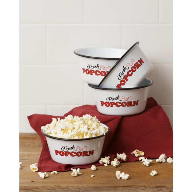 Enamelware Popcorn Bowls