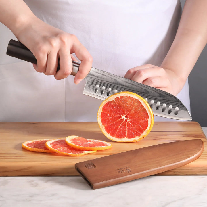 Haku Series 7" Santoku Knife with Sheath