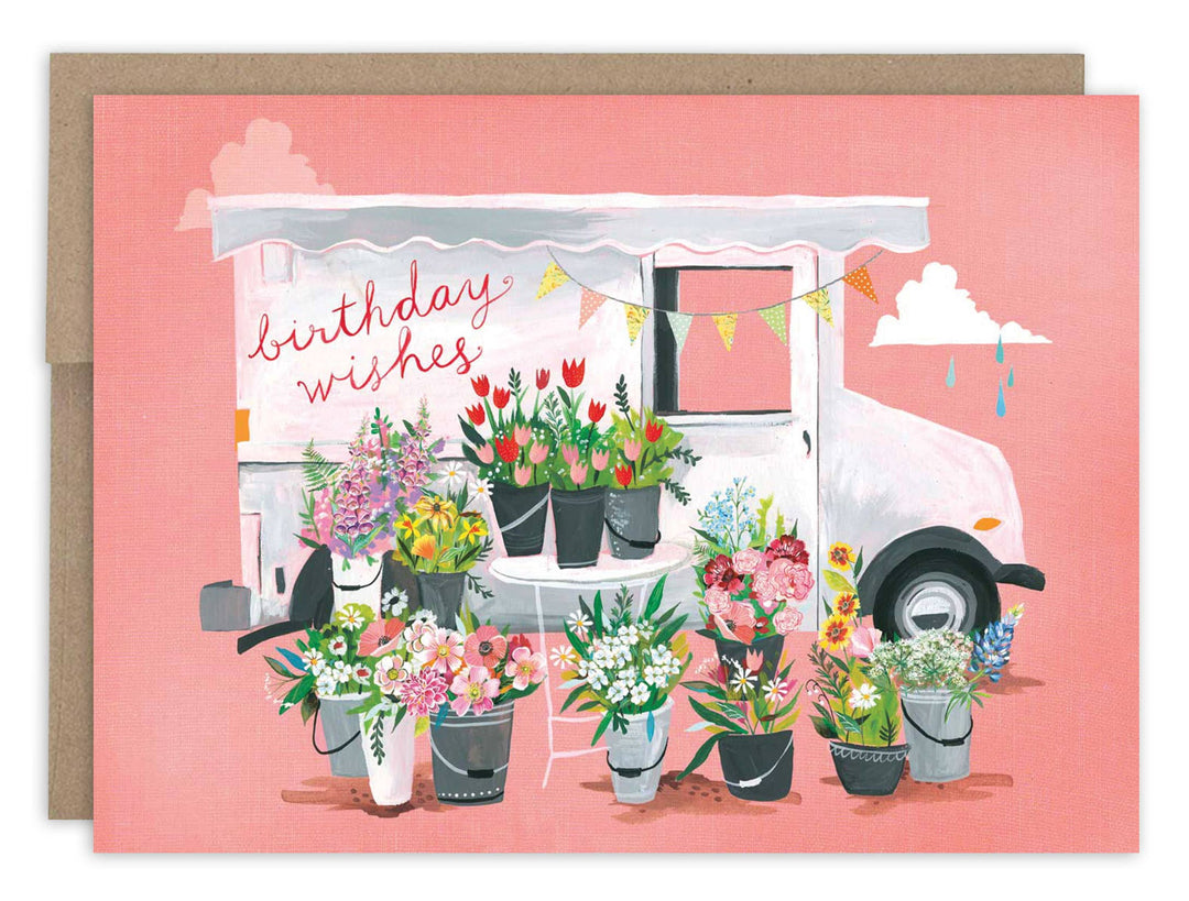 Birthday Wishes Truck Card