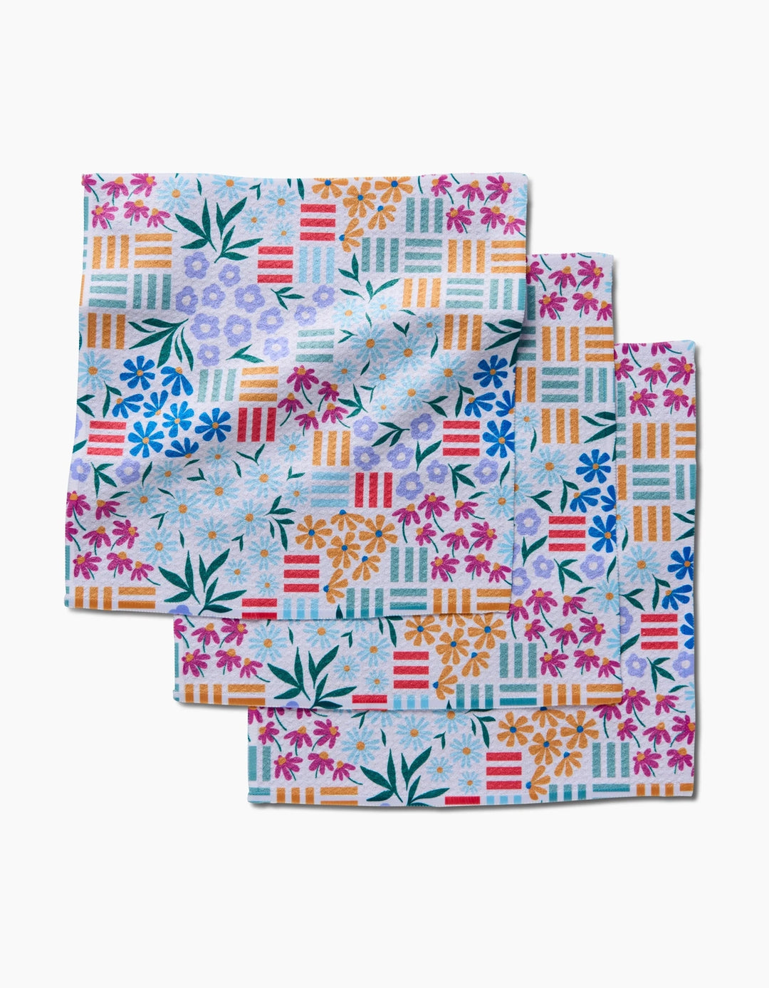 Floral Garden - Dishcloth Set of 3