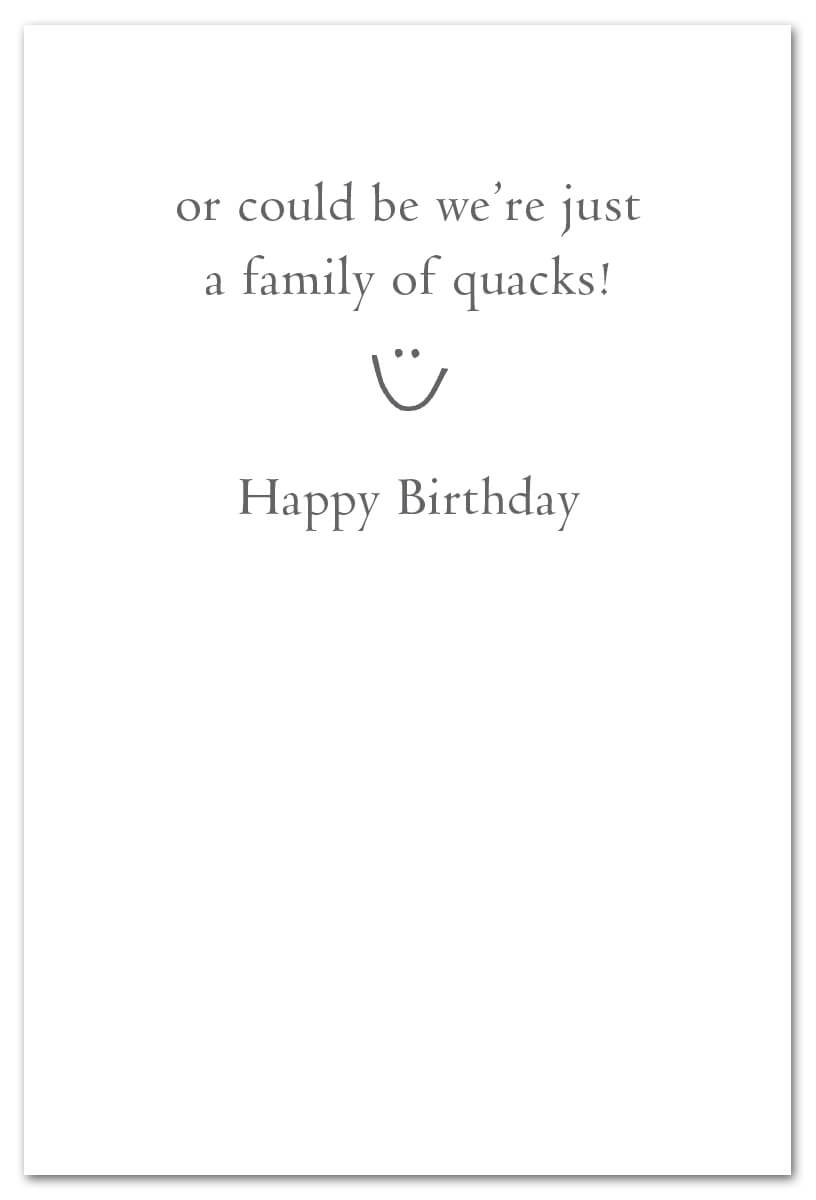 Duckling Convoy Family Birthday Card