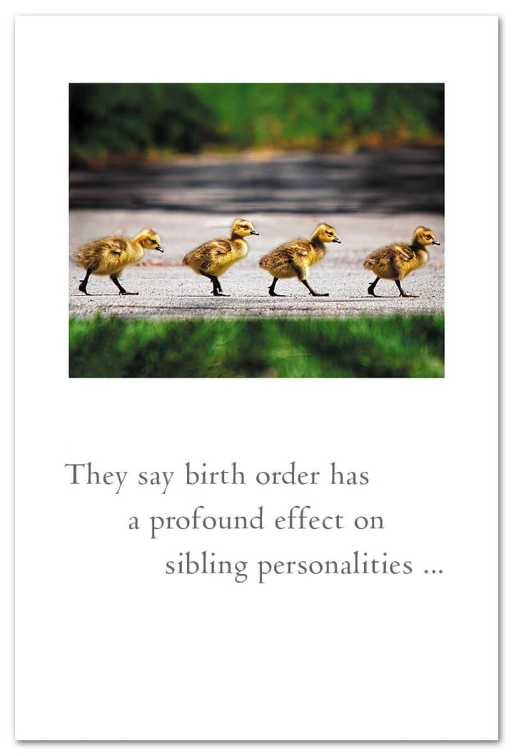 Duckling Convoy Family Birthday Card