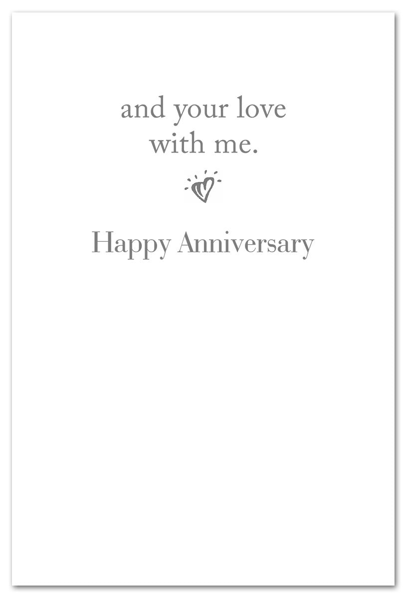 Couple Walking Beach Anniversary-to-Spouse Card