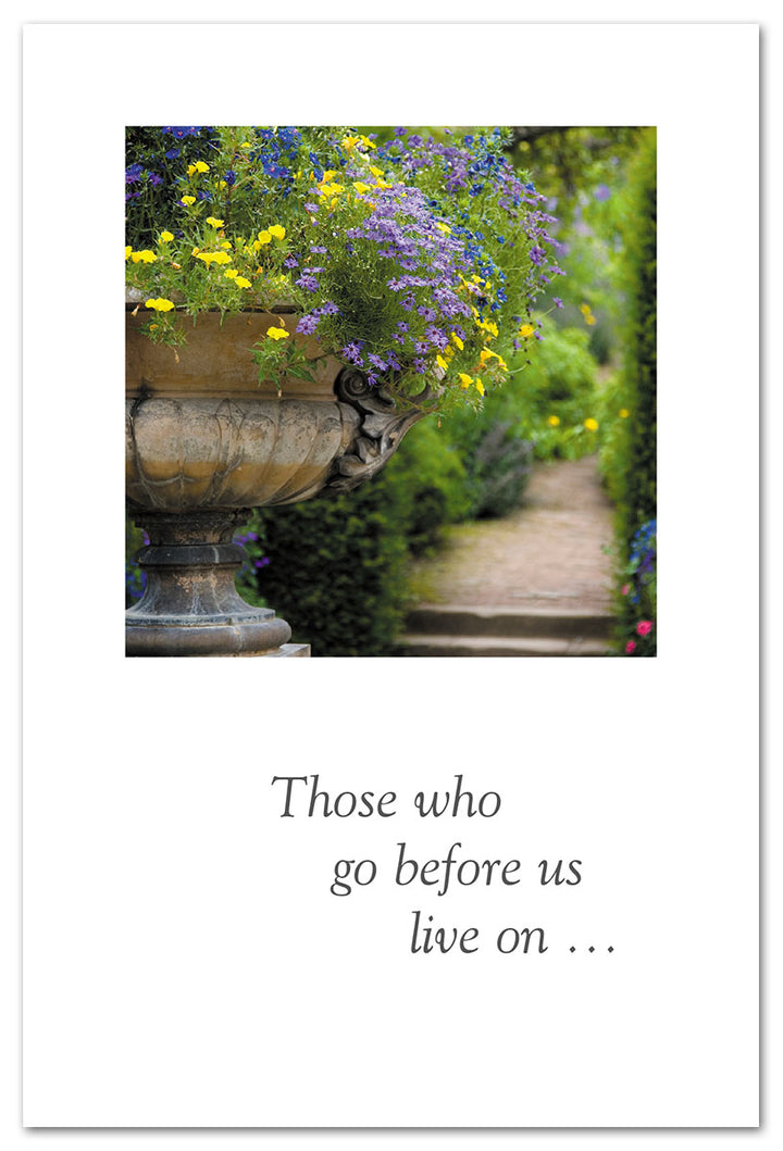Garden Path Urn Condolence Card
