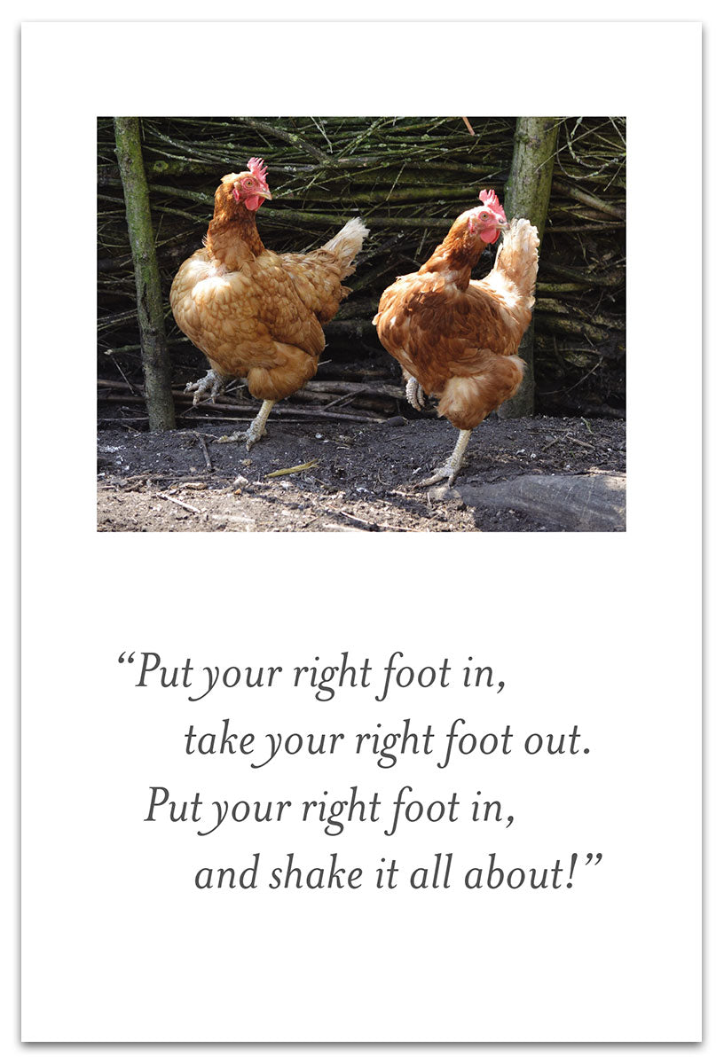 Dancing Chickens Card