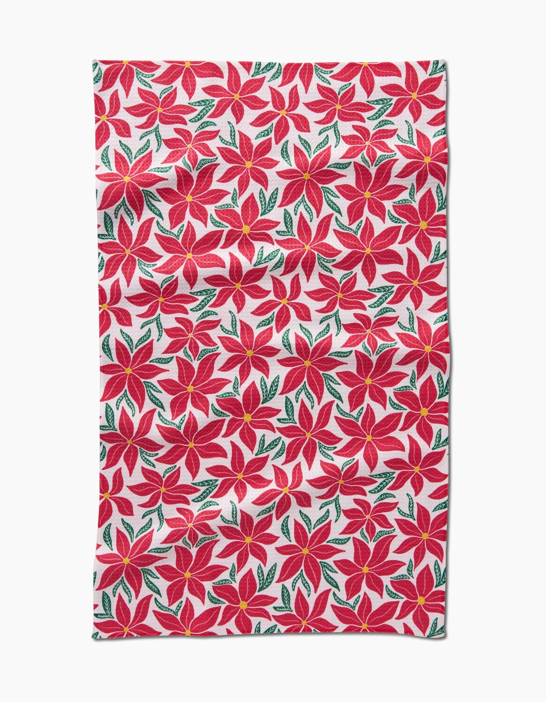 Poinsettia Party Kitchen Tea Towel