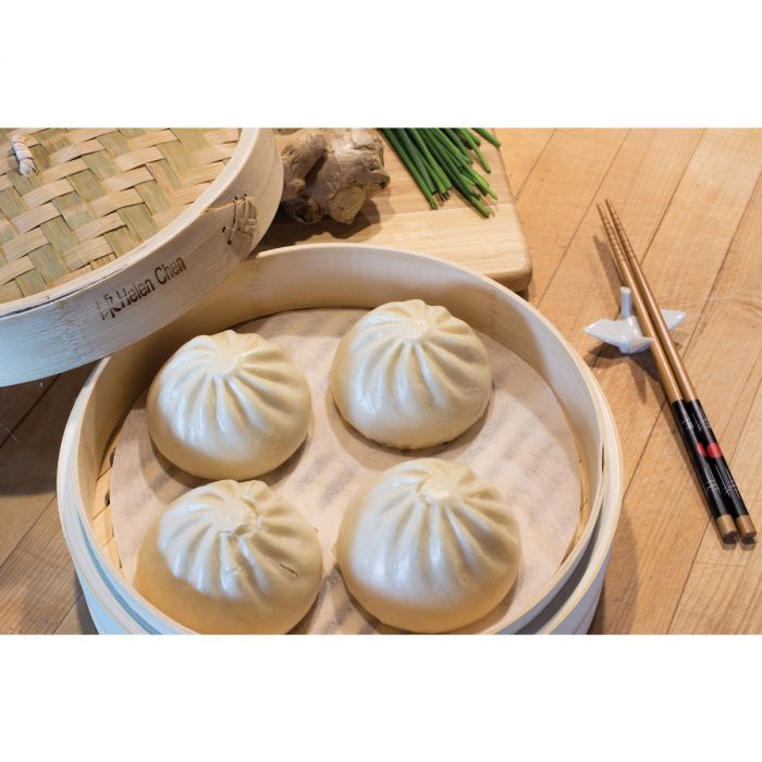Bamboo Steamer 10", 3 Piece Set