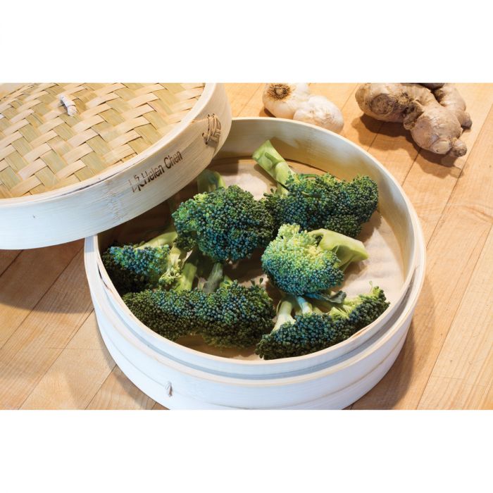 Bamboo Steamer 10", 3 Piece Set
