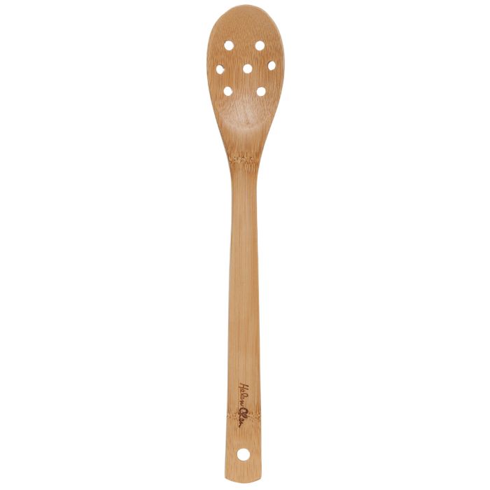 Helen's Asian Kitchen 12" Pierced Bamboo Spoon