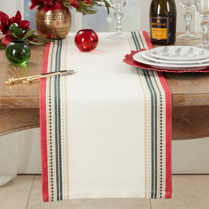Merry Pines Dobby Table Runner