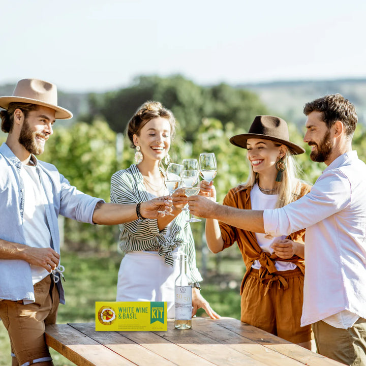 Snackable White Wine & Basil Crackerology Kit