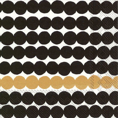 Merimekko Rasymatto Black Gold Cocktail Napkin