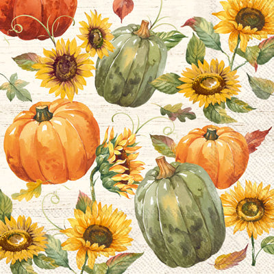 Glory Harvest Cream Cocktail Napkin