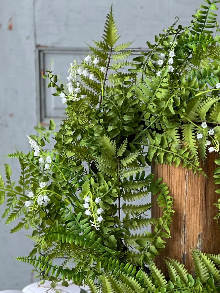 Maribel Fern Wreath, 22"