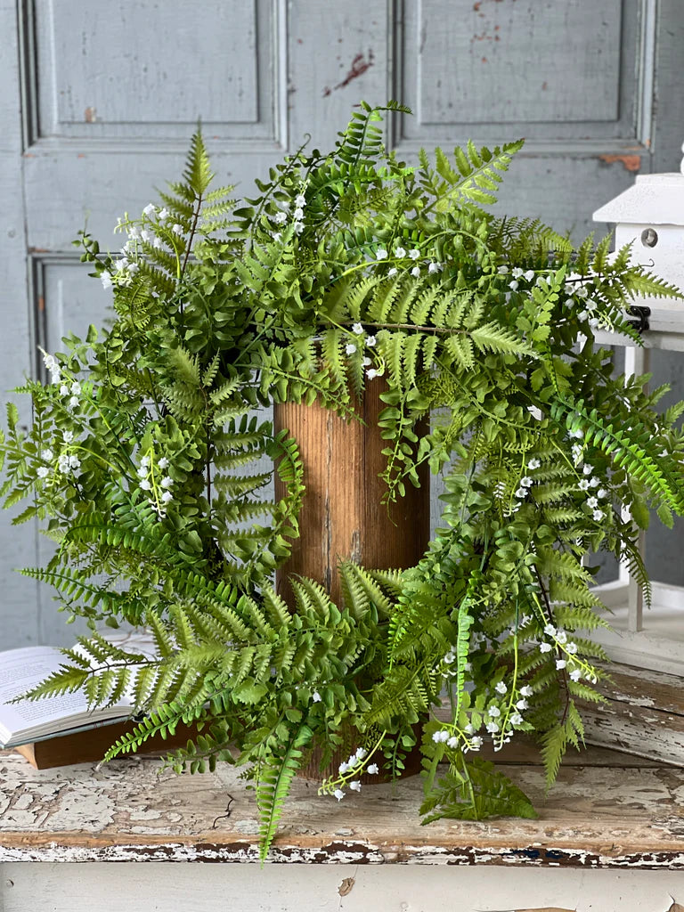 Maribel Fern Wreath, 22"