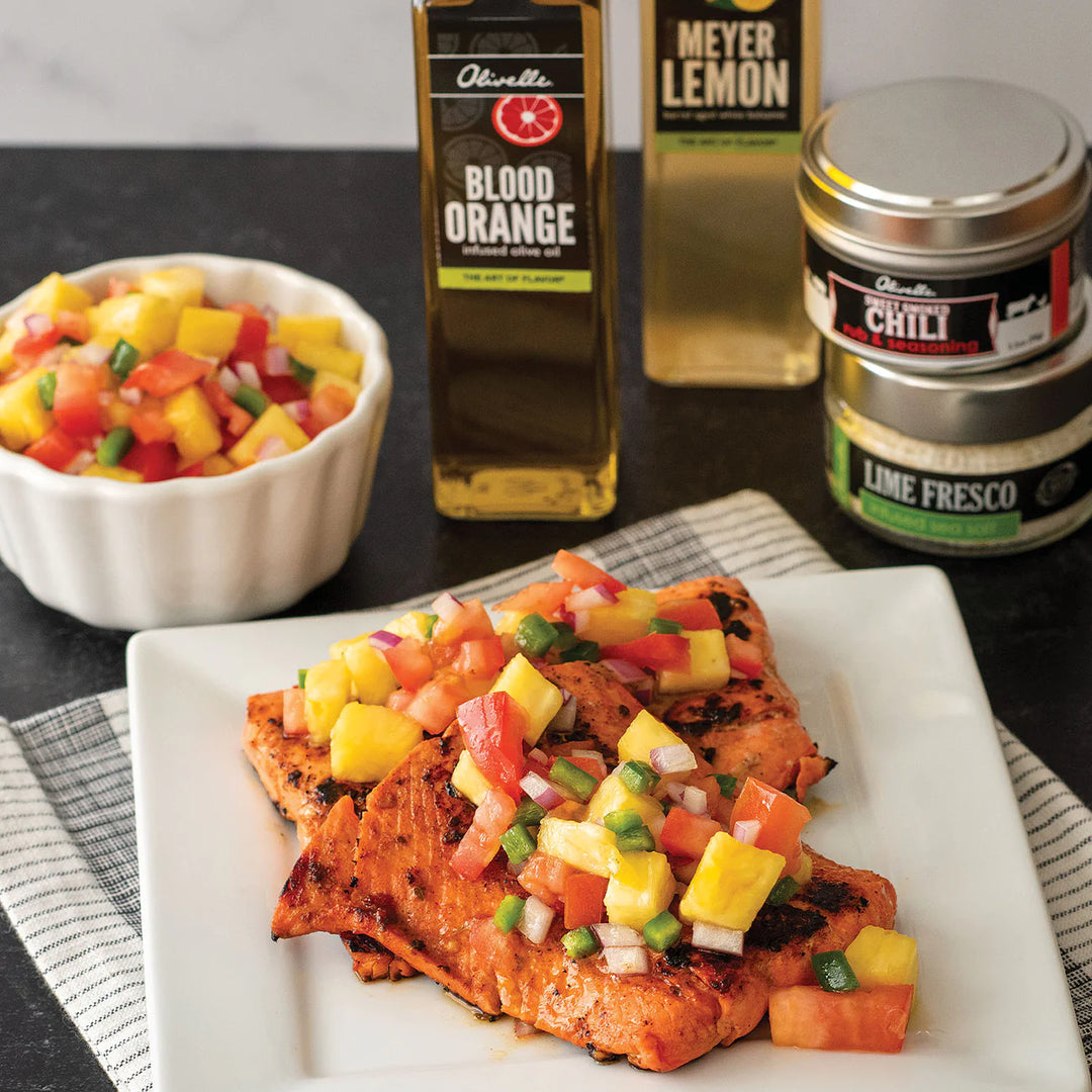 Sweet Chili Citrus Salmon and Pineapple Salsa Gift Set