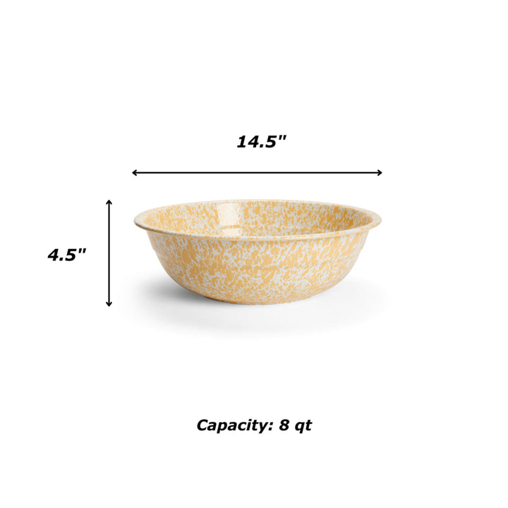 Crow Canyon Splatter Medium Basin Bowl 8qt