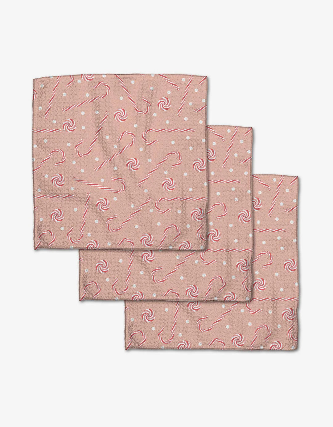 Pink Peppermint - Dishcloth Set of 3