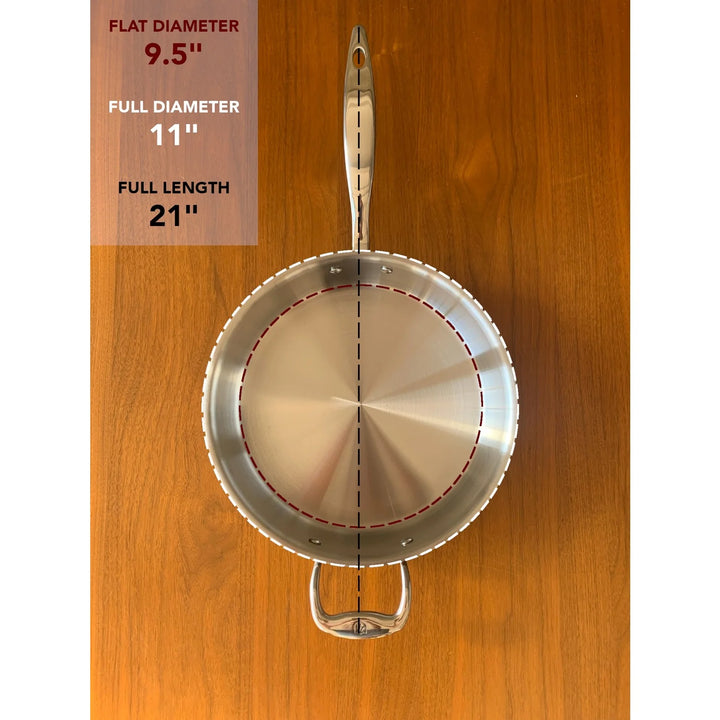 Heritage Steel Titanium Series 4 Quart Sauté with Lid