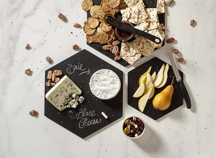 Epicurean Hexagon Slate Serving Boards
