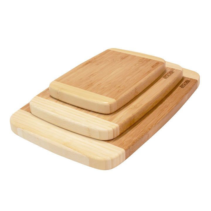 Joyce Chen Burnished Bamboo Cutting Board Set, 3 pack