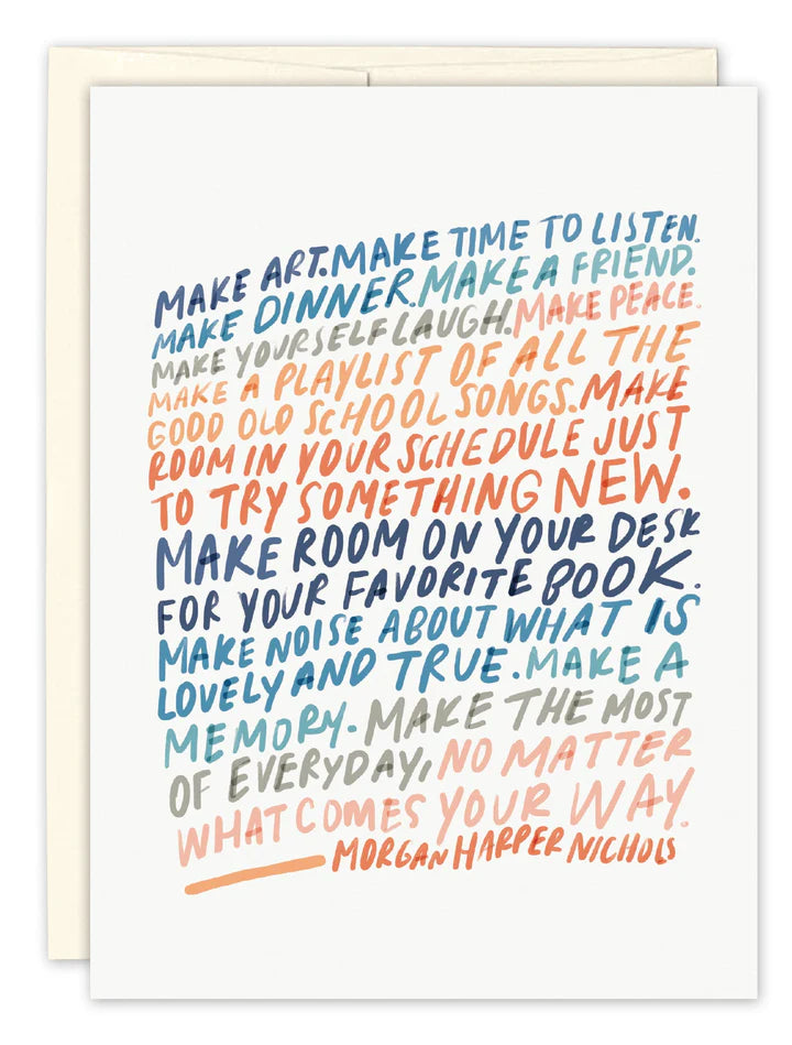 Make Art Birthday Card