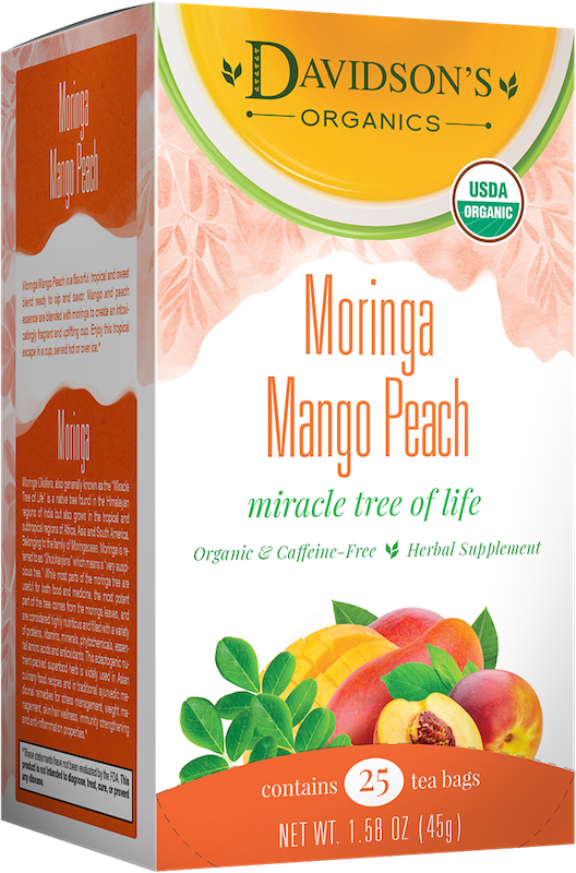 Moringa Mango Peach Tea Bags