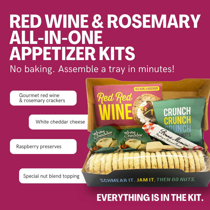 Snackable Red Wine & Rosemary Crackerology Kit
