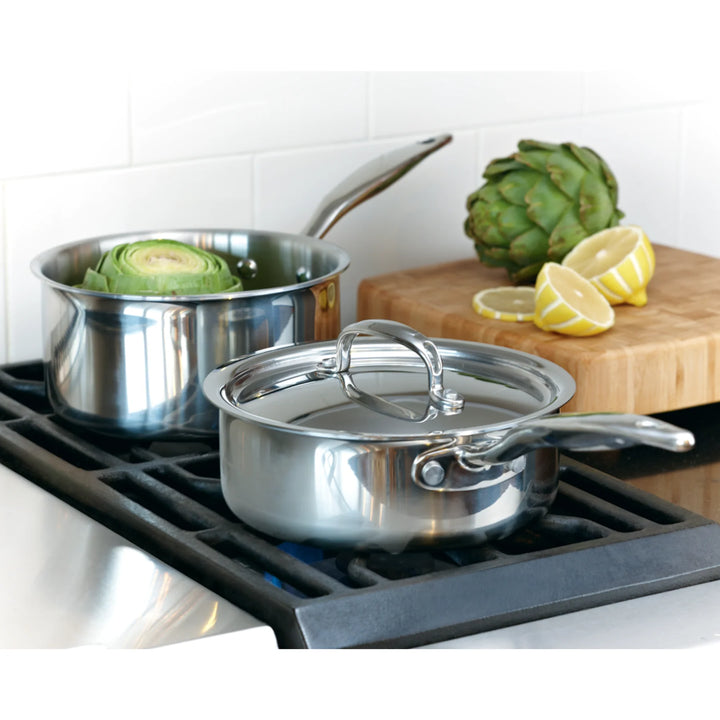 Heritage Steel Titanium Series 3 Quart Saucepan with Lid