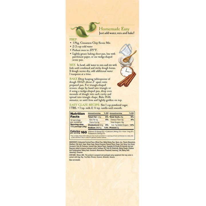 Cinnamon Chip Scones