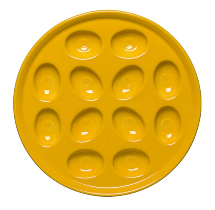 Fiestaware Round Egg Serving Platter 11 1/4"