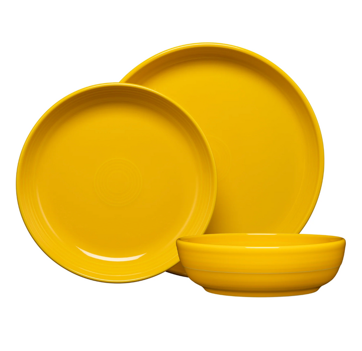 Fiestaware Coupe Bowl 3-Piece Place Setting